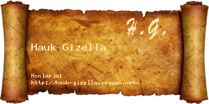Hauk Gizella névjegykártya