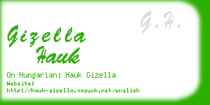 gizella hauk business card